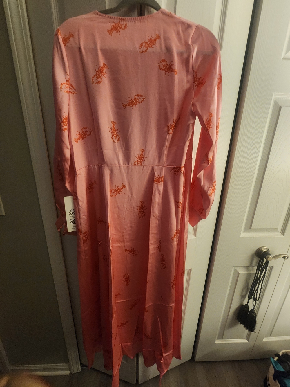 Never Fully Dressed Pink Dress with Red Lobster Print - Picture 6 of 13